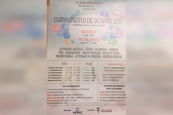 campamento verano
