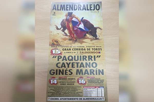 cartel toros feria 2016