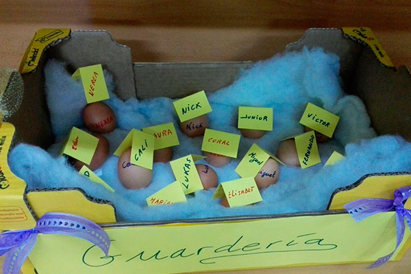 huevos guarderia